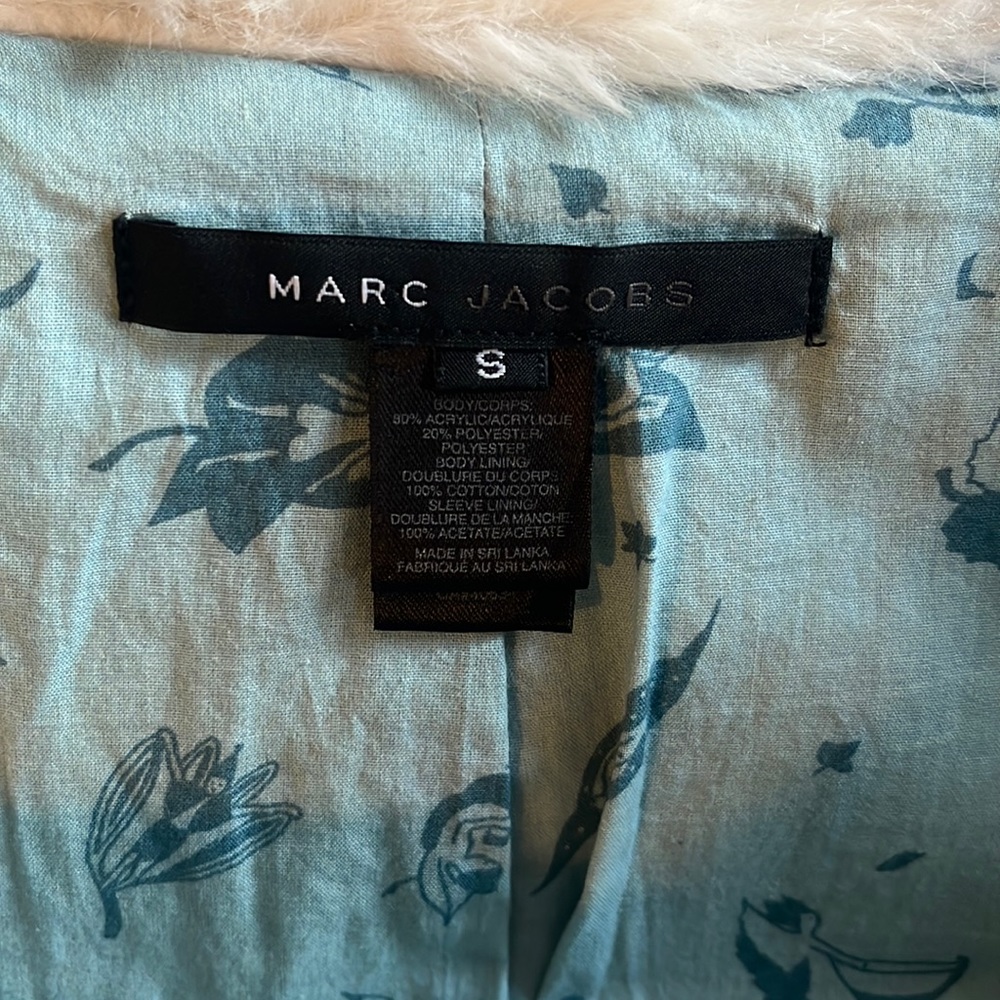 March Jacobs faux fur cropped waist length jacket